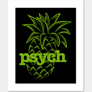 Psych Pineapple Sherpa Posters and Art